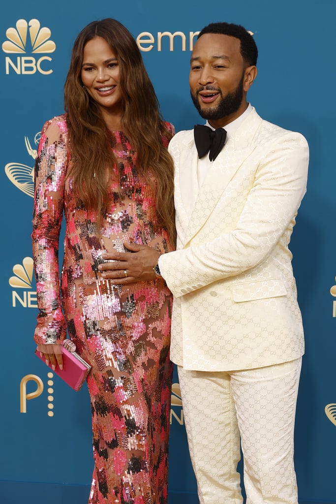 Chrissy Teigen and John Legend at the 2022 Emmys