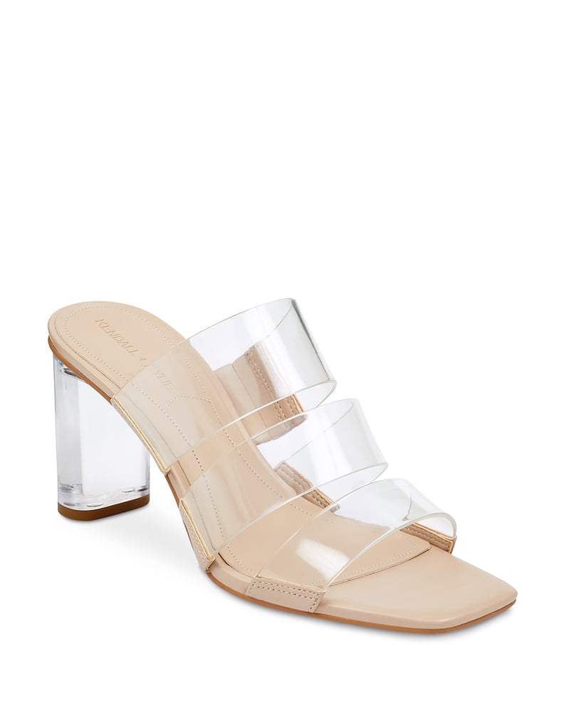 Kendall + Kylie Leila2 Lucite Block Heel Sandals