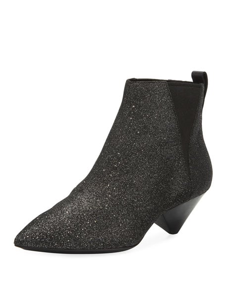 Ash Cosmos Glitter Pointed Booties