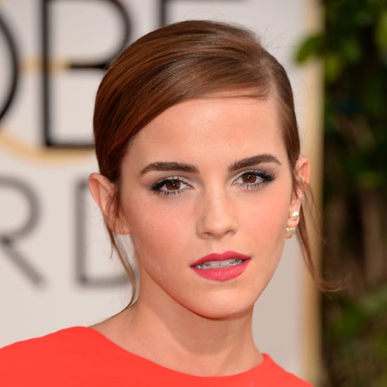 Emma Watson's Hair and Makeup at Golden Globes 2014