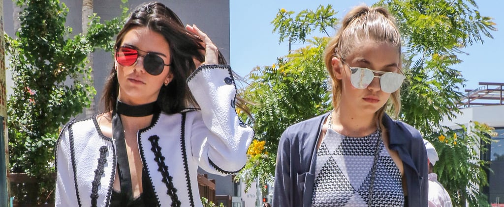 Kendall Jenner and Gigi Hadid Crop Tops June 2016