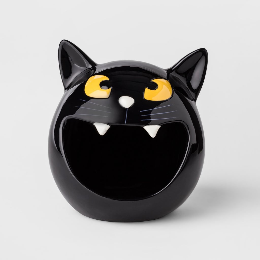 Hyde and Eek! Boutique Halloween Ceramic Black Cat Candy Bowl Affordable Halloween Products at