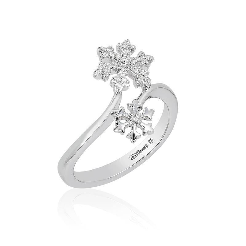 Sterling silver Elsa Snowflake Bypass Ring ($199)
