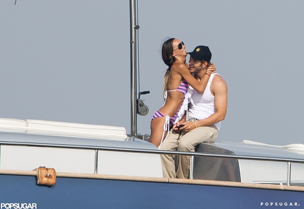 Kellan Lutz and girlfriend Sharni Vinson vacationed in Saint-Tropez in July 2012.