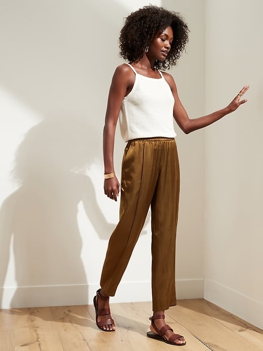 Banana Republic Slim Satin Pants