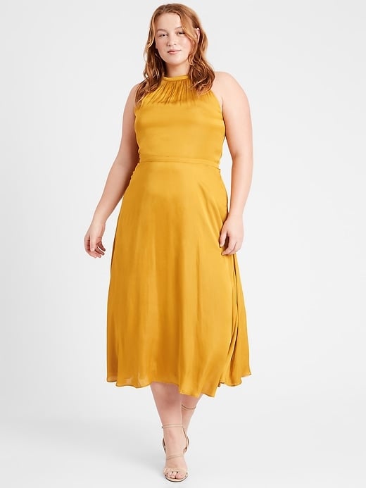 Banana Republic Satin Midi Dress