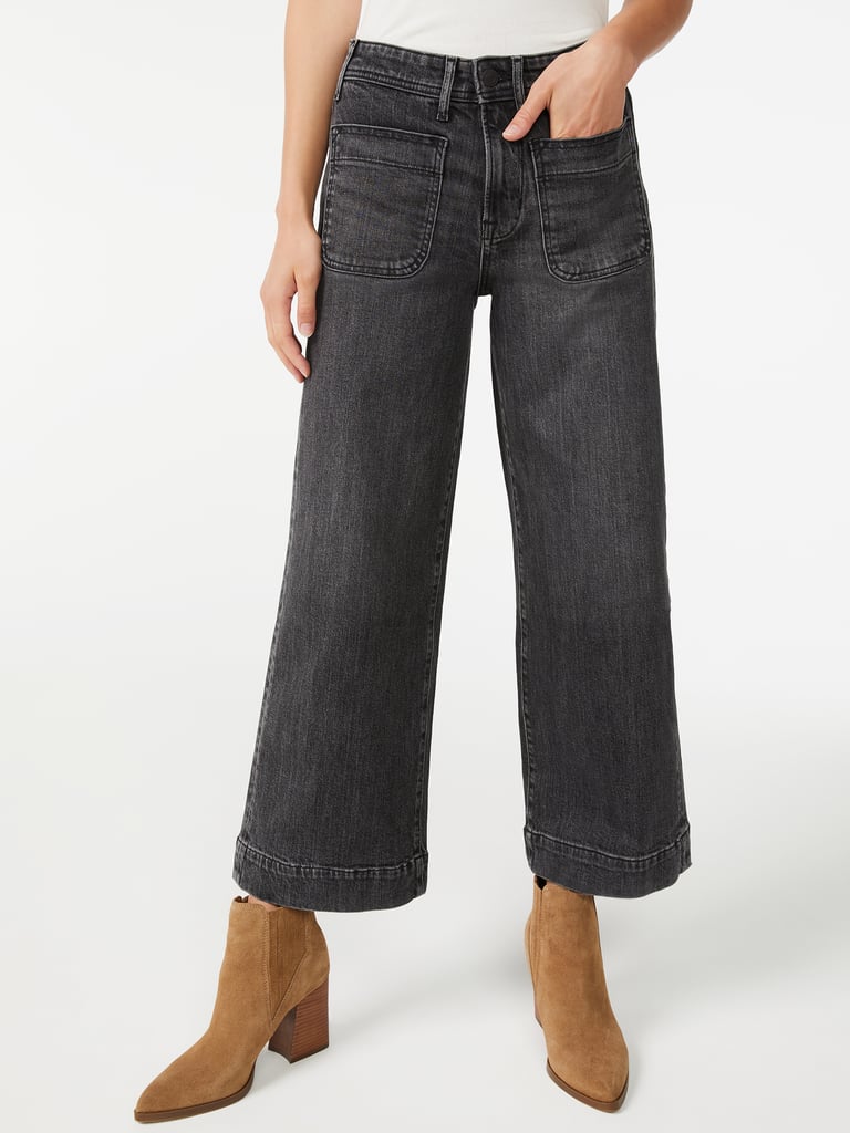 Scoop High-Rise Flare Angled Step Hem Jeans, Did You Hear? Walmart Denim  Is Insanely Popular — Shop 19 Styles We're Obsessing Over