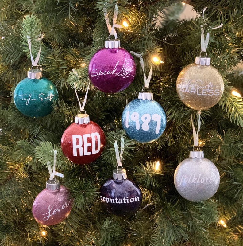 Taylor Swift Album Christmas Ornaments Set of 8