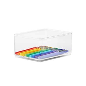 The Home Edit Ornament Organizer with Hinged Lid, Clear