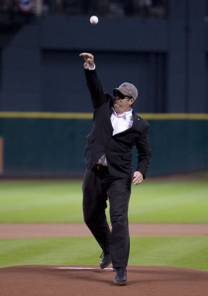 In June 2008, Dan Aykroyd threw the first pitch at a Houston Astros matchup.