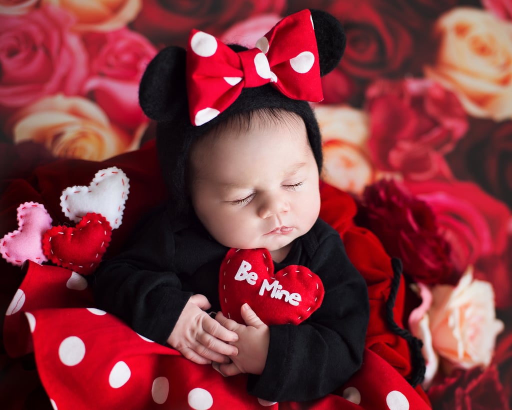 Mickey and Minnie Newborn Photo Shoot