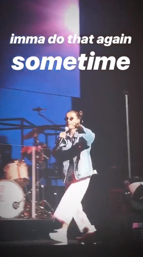 Millie Bobby Brown Singing On Stage With Maroon 5 Popsugar Entertainment