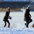 Here's Gisele Beaning Her Quarterback Husband With Snowballs