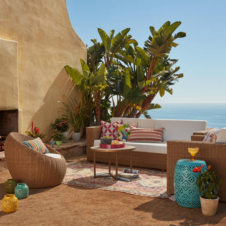 All weather wicker capistrano outdoor armchair deals