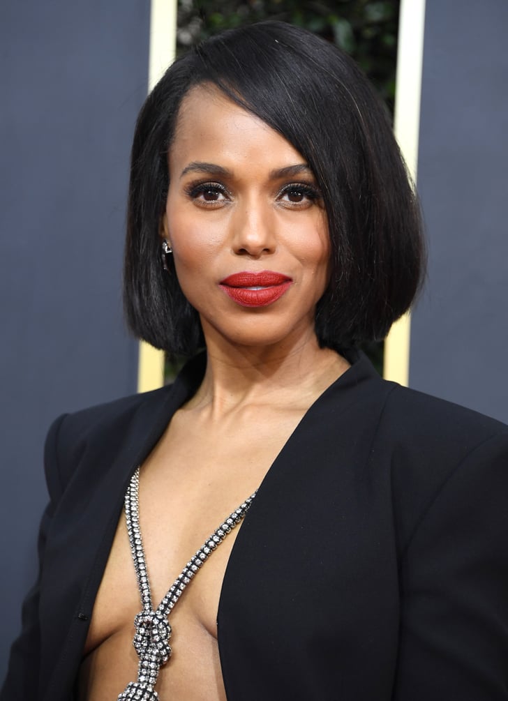Kerry Washington&rsquo;s Flipped-Under Bob Haircut | Celebrities Love the