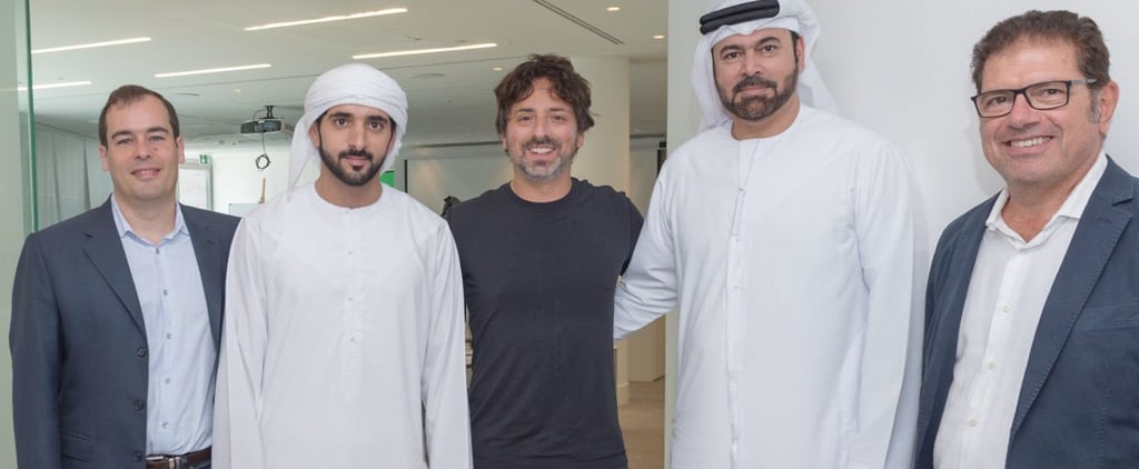 الشيخ حمدان يلتقي بمؤس غوغل سيرجي برين في دبي