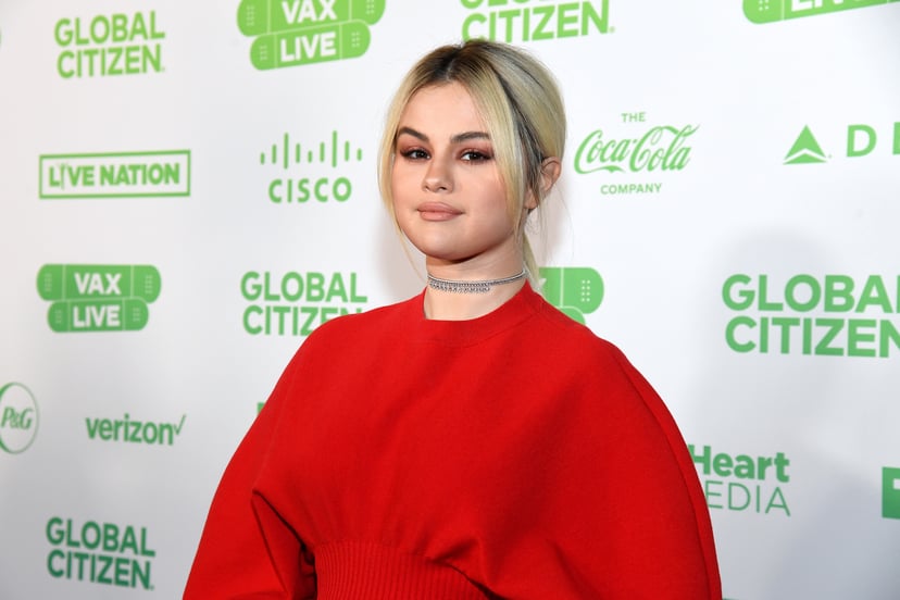 INGLEWOOD, CALIFORNIA: In this image released on May 2, Selena Gomez attends the Global Citizen VAX LIVE: The Concert To Reunite The World at SoFi Stadium in Inglewood, California. Global Citizen VAX LIVE: The Concert To Reunite The World will be broadcas