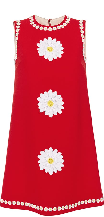 Dolce & Gabbana Wool Shift Dress With Floral Appliqué ($2,295)