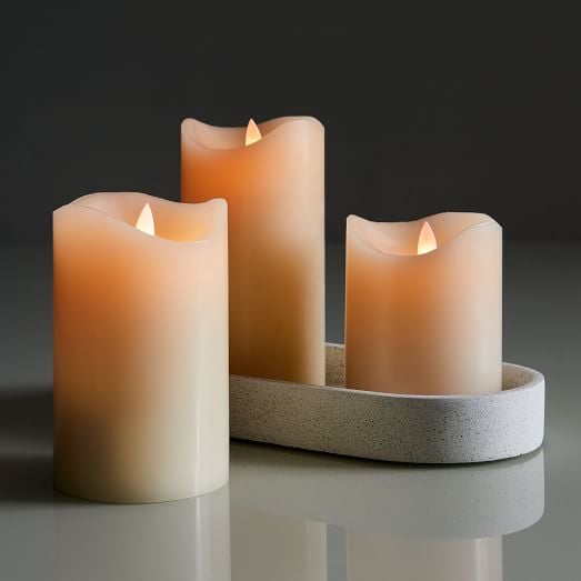 Premium Flicker Flameless Wax Pillar Candles