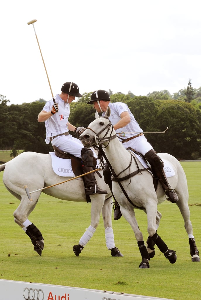 Pictures of Prince William and Prince Harry Playing Sports