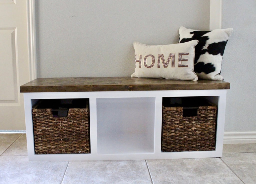 Herringbone Storage Bench