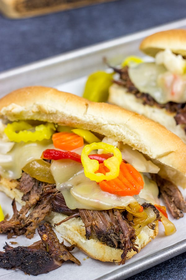 Slow Cooker Italian Beef Sandwiches