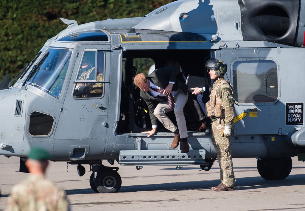 Prince Harry Visits the Royal Marines September 2018