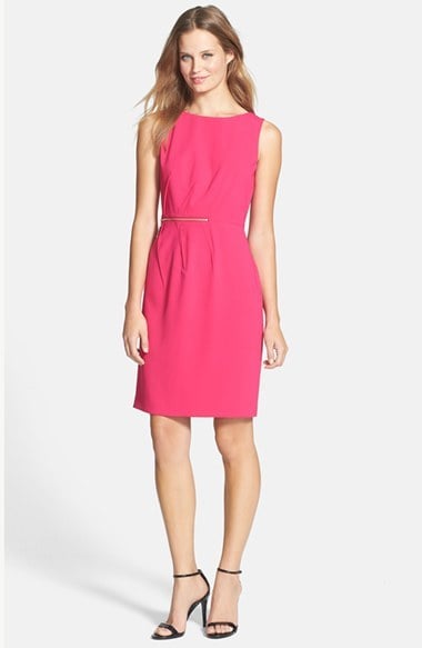 Ivanka Trump Pink Sleeveless Sheath