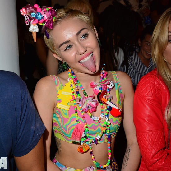 Miley Cyrus at Jeremy Scott Fashion Show