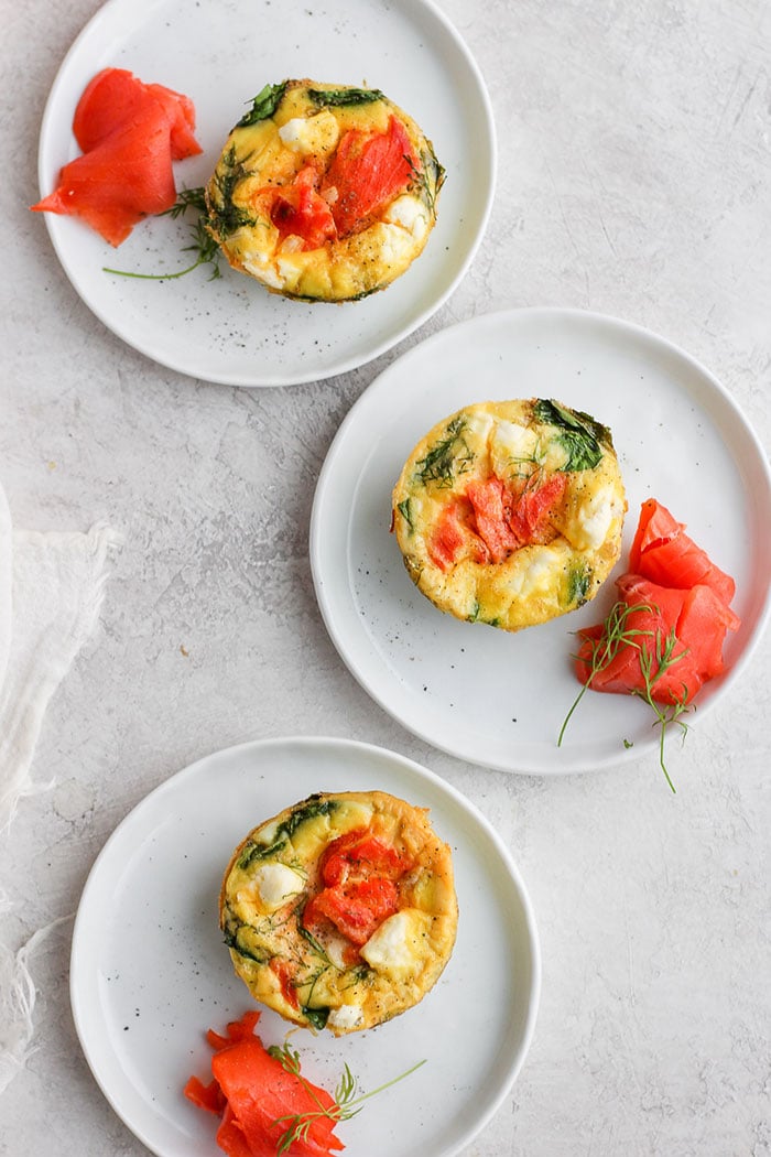 Smoked Salmon Muffin Tin Breakfast Frittatas