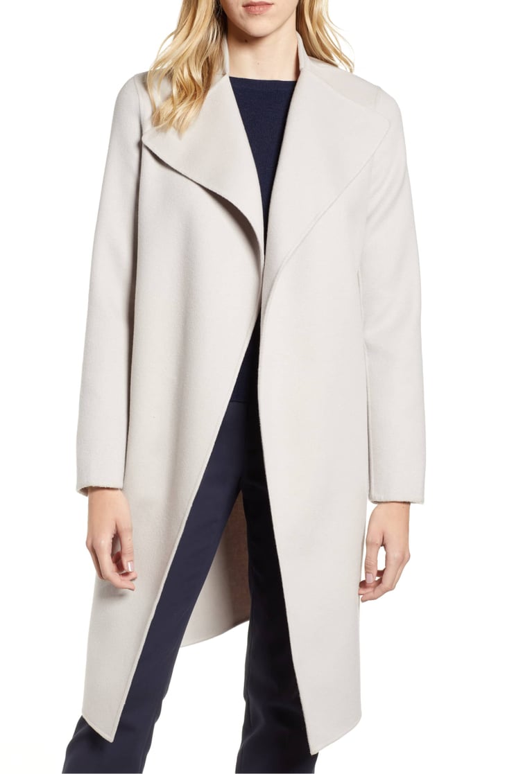 mackage belted long coat