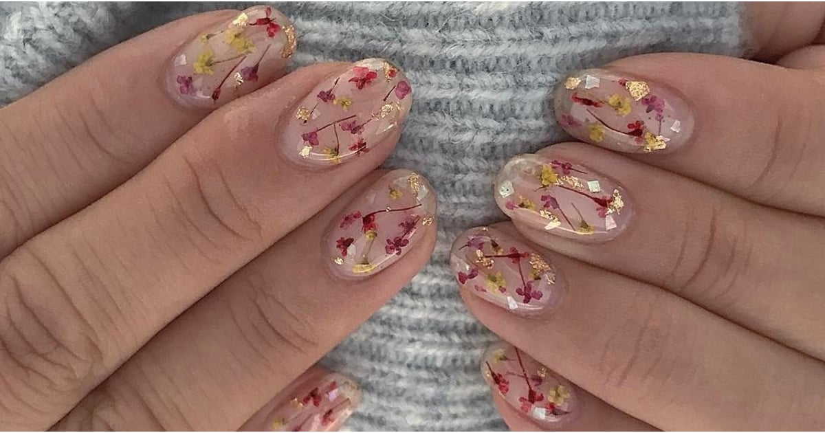 3. Dried Flower Nail Designs for Summer - wide 8
