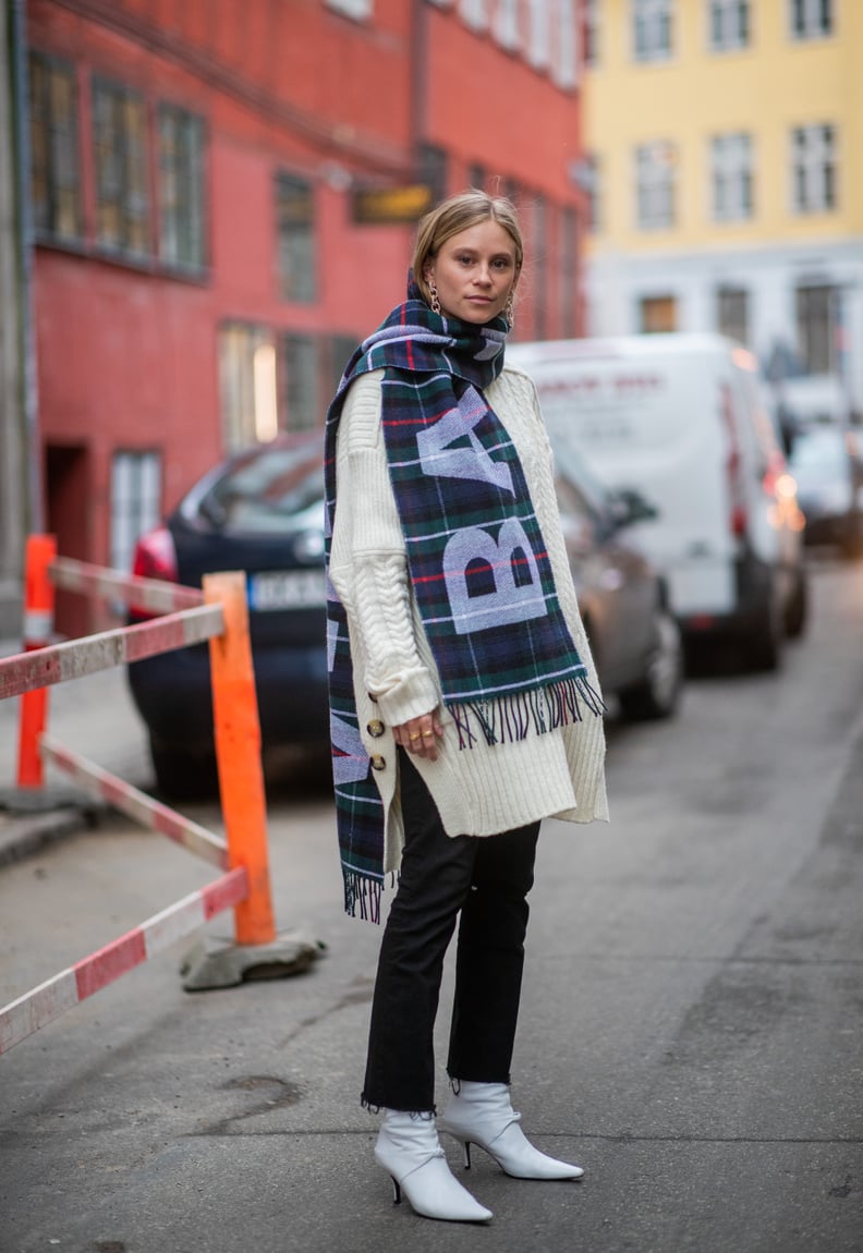 How to Wear a Blanket Scarf