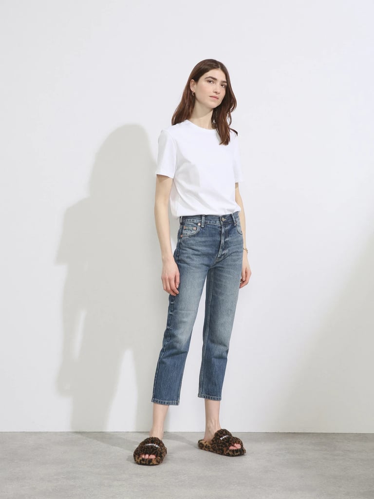 Ankle Cropped Jeans: Raey Crop Organic-Cotton Straight Leg
