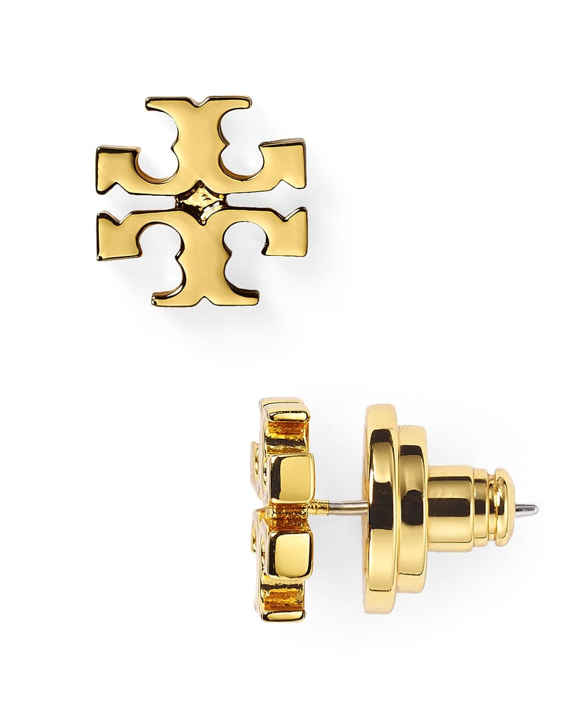 Tory Burch Logo Stud Earrings