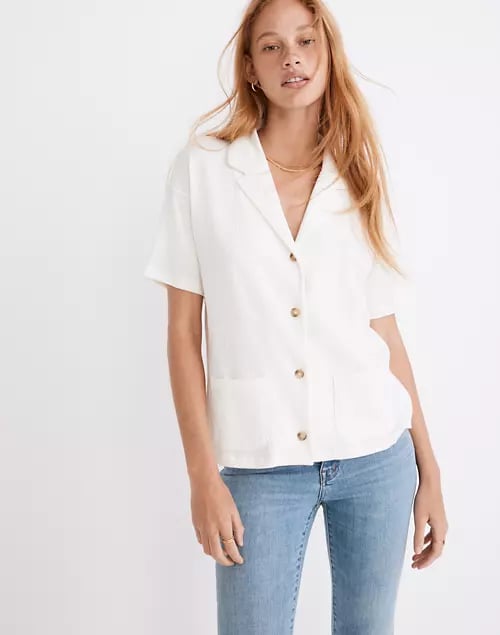 Madewell Knit Lightspun Camp Shirt