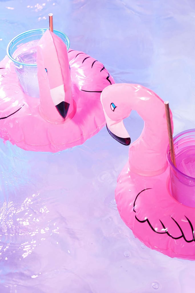Flamingo Drink Holder Pool Float Set ($8, originally $12)