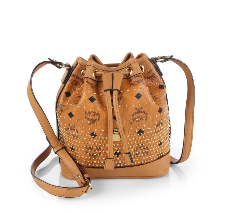 MCM Drawstring Mini Bucket Bag