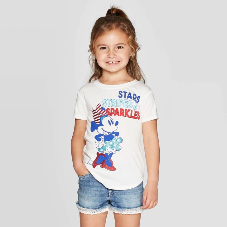 Toddler's Minnie Mouse Short Sleeve T-Shirt | Best Fourth of July ...