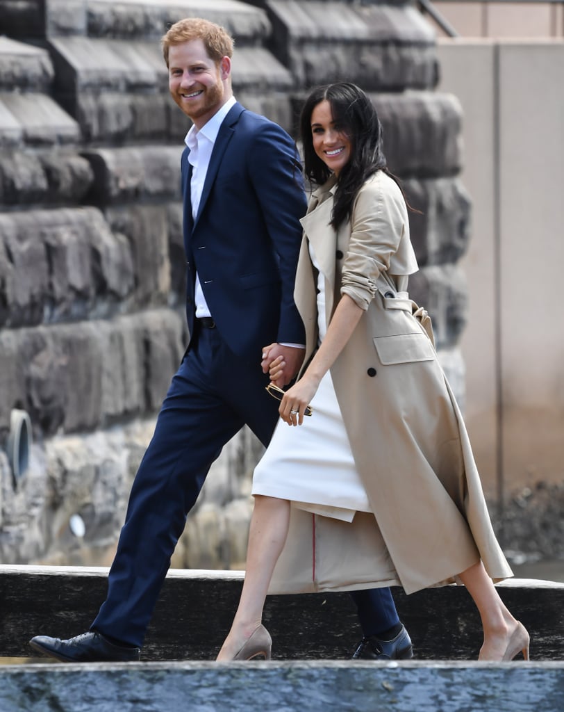 Meghan Markle Getting Bouquet of Flowers in Australia 2018