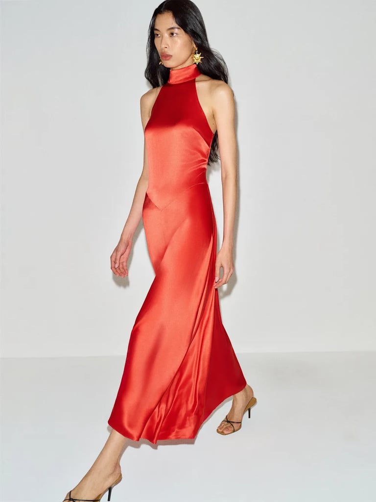 Reformation Katelyn Silk Dress ($189, originally $378)
Reformation's summer sale is now up to 70 percent off and features products across categories. But our personal favorite way to take advantage when it comes to Ref is event-dressing. This slinky silk charmeuse dress in Tango will turn heads at your next soirée, and the style is both timeless and season-less.