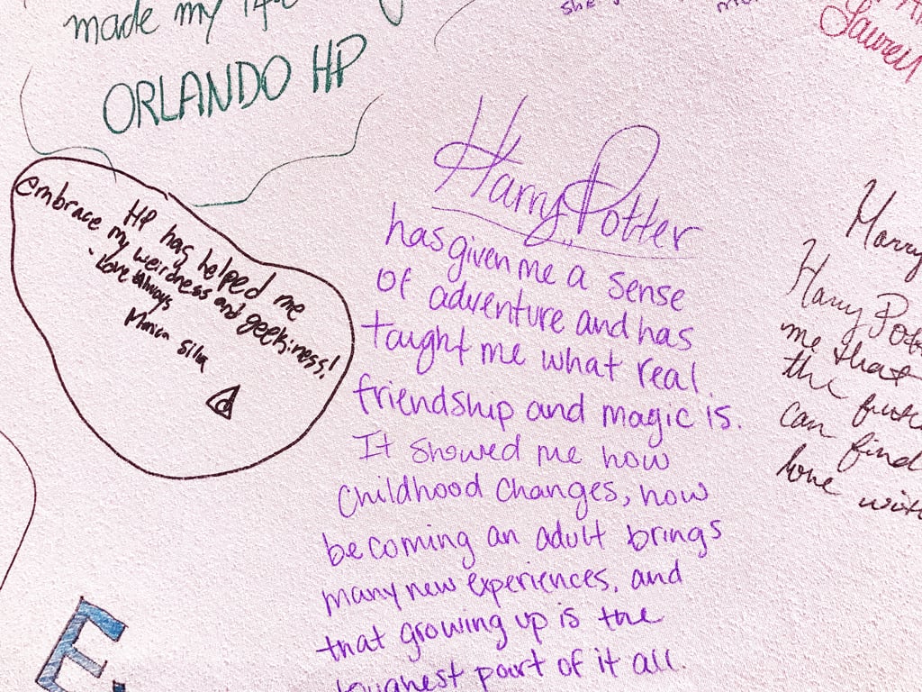 "Harry Potter has given a sense of adventure and has taught me what real friendship and magic is."