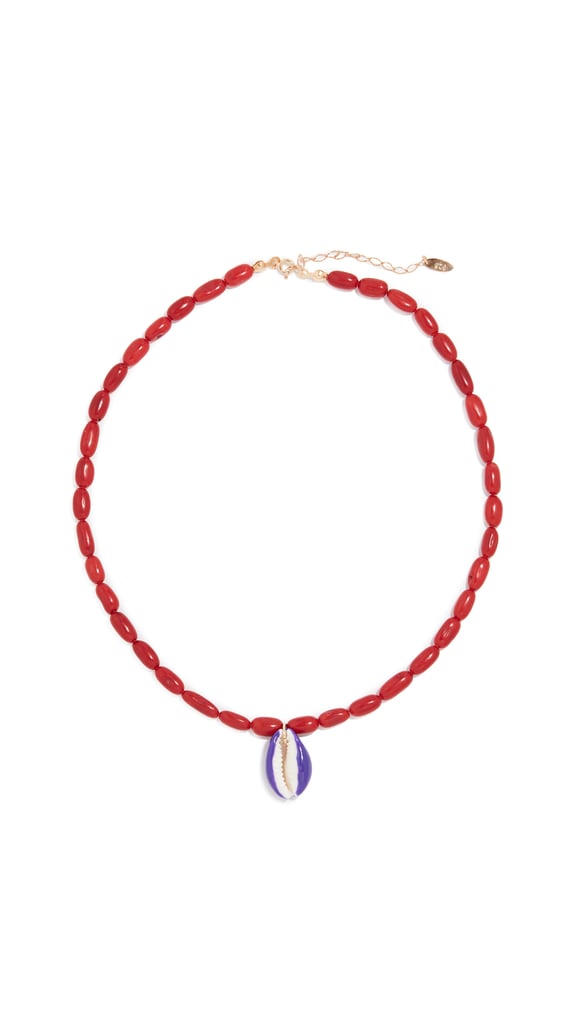 Maison Irem Bamboo Coral Shell Necklace