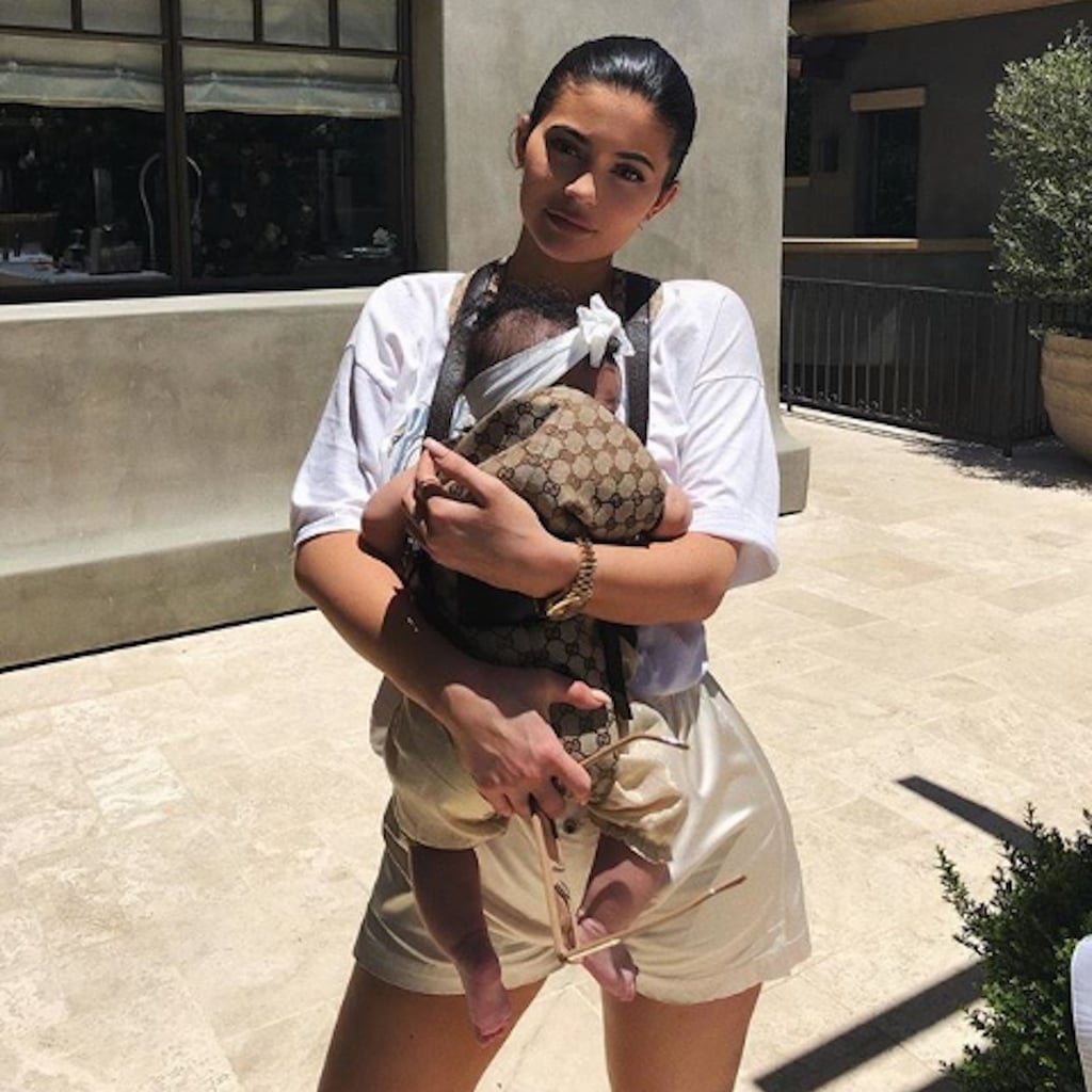 gucci logo baby carrier
