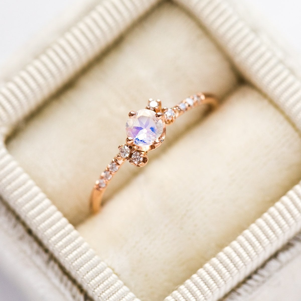 Moonstone discount cluster ring