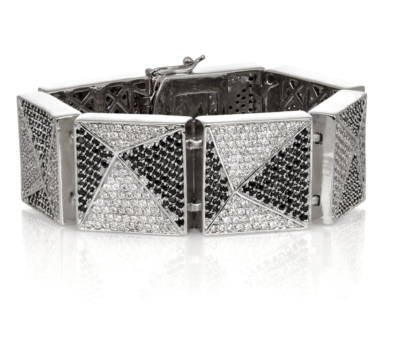 Eddie Borgo Pavé Black and White Pyramid Bracelet