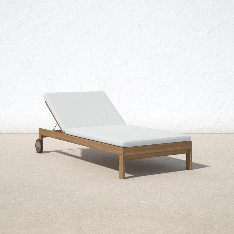 Best Teak Outdoor Chaise Lounge: AllModern Cambridge Outdoor Teak Chaise Lounge