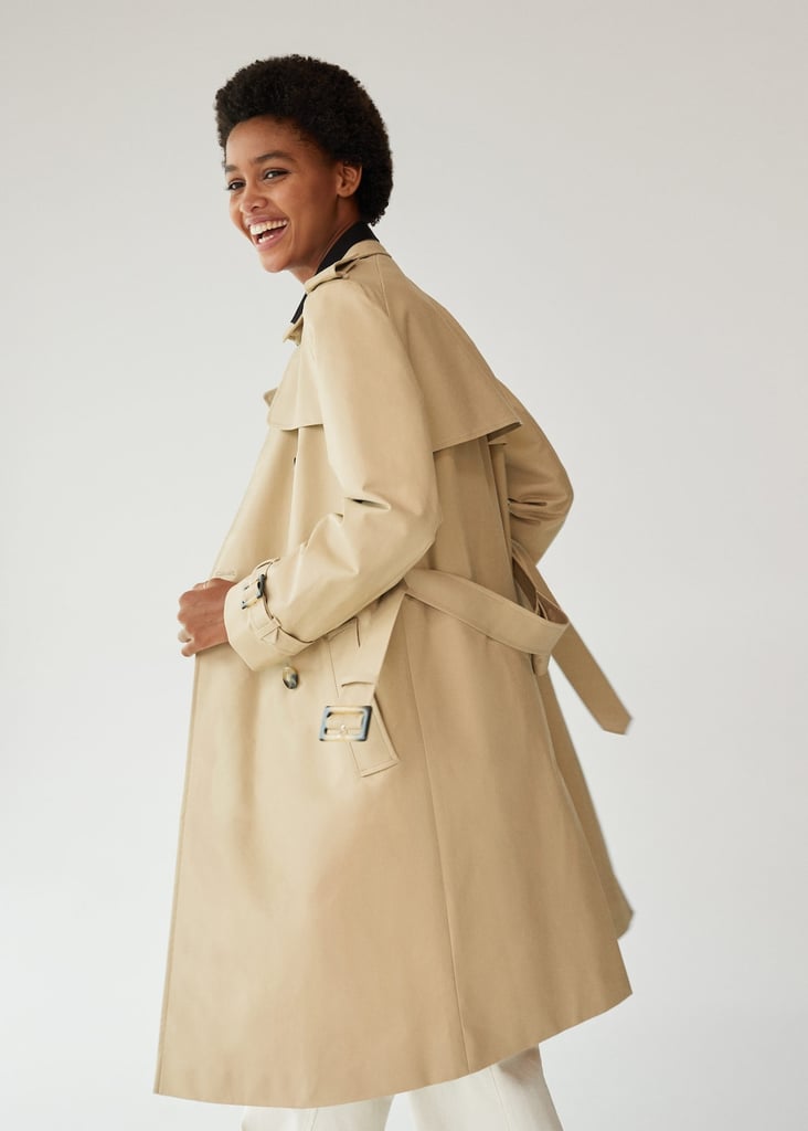 Mango Double Breasted Trench Coat | Best Spring Jackets | POPSUGAR ...