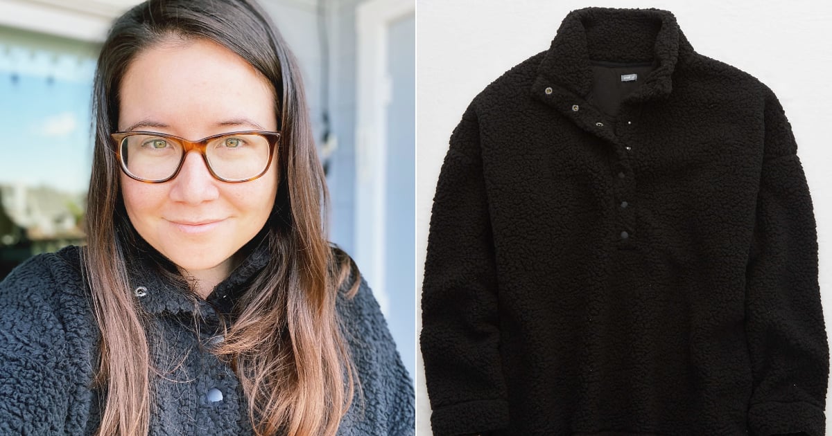 american eagle sherpa pullover