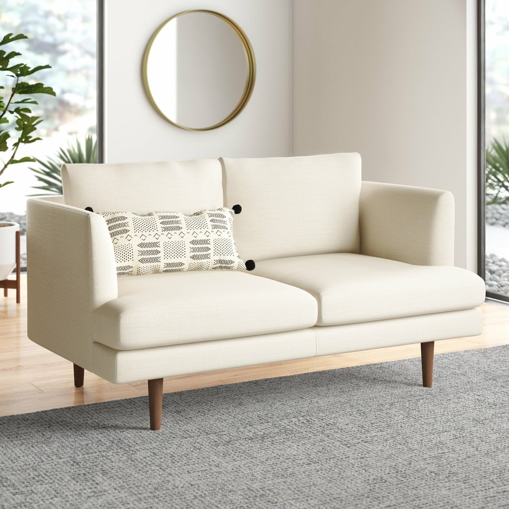 AllModern Wide Recessed Arm Loveseat